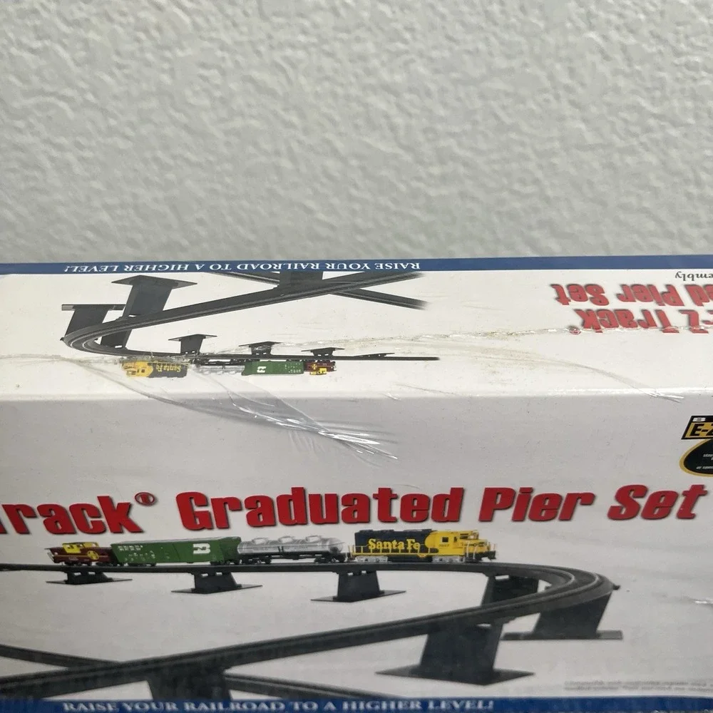 Elevate Your HO Train Layout with E-Z Track Graduated Pier Set - 14 Pieces